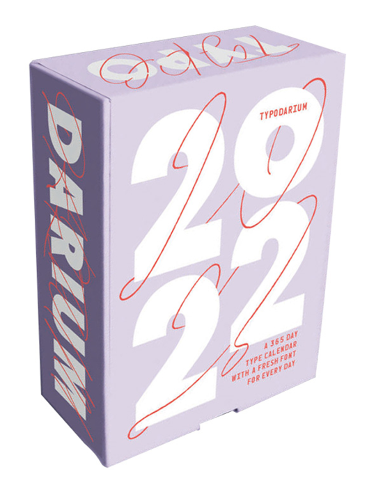 Typodarium 2022 calendar 2022年365天日曆 字體設計
